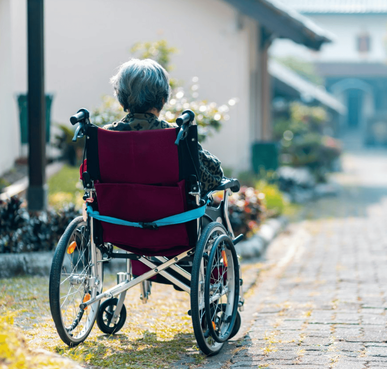 Patient in wheelchair receiving chronic Care Management support from TCT Consultants on Long Island