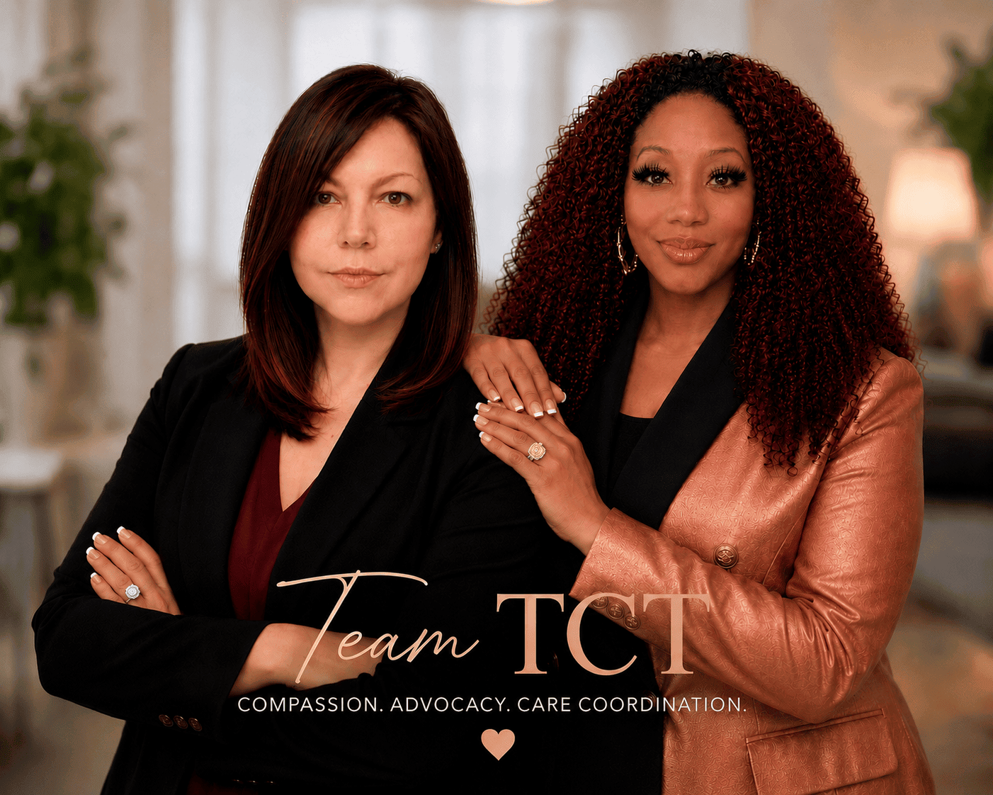 Trishell Vargas and Nora, founders of TCT Consultants, Care Management specialists serving Long Island